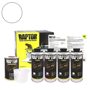 U-POL Raptor Защитное покрытие (белый) 2,85л.+0,95л отв.