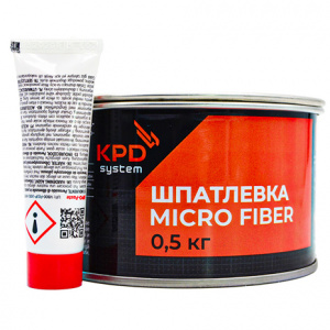 KPD SYSTEM Шпатлевка с микростекловолокном MICRO FIBER GLASS 0,5кг