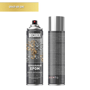 DECORIX Эффект Металлик ЗЕРКАЛЬНОЕ ЗОЛОТО 400мл MIRROR GOLD