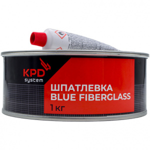 KPD SYSTEM Шпатлевка со стекловолокном (Голубая) BLUE FIBERGLASS (1,0кг)