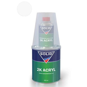 SOLID2K ACRYL грунт (5+1)наполнительный+отв.(0,8л+0,16л) (белый)