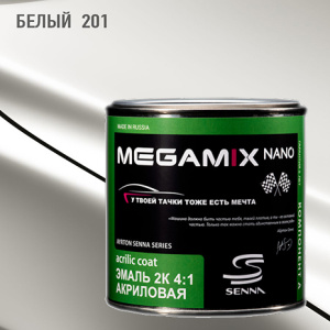 MEGA MIX АК-1331 201 акрил Белый  (840 мл)