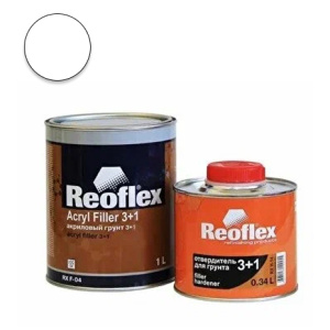 REOFLEX Грунт 2К (3+1) акрил.+отв. (1л+0,34л) (белый)