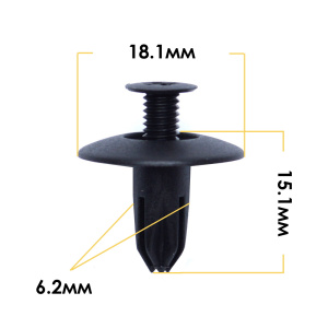 1063KJ Клипса  пластм. крепежная  KJ-1063 (50 шт. в уп.) ЦЕНА ЗА ШТ.