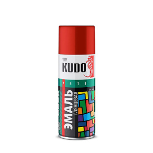 KUDO Белый глянцевый  (алкид) 520мл СПРЕЙ