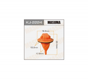 2224KJ Клипса  пластм. крепежная  KJ-2224 (50 шт. в уп.) ЦЕНА ЗА ШТ.