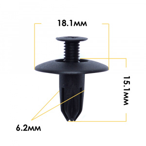 1063KJ Клипса  пластм. крепежная  KJ-1063 (50 шт. в уп.) ЦЕНА ЗА ШТ.