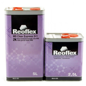 REOFLEX Лак 2К MS (2+1) Clear акрил. прозрачный+отв (5л+2,5л)