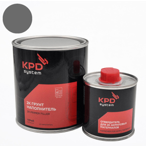 KPD SYSTEM Грунт акрил 2К(4+1) (0,8л+0,2л) (Серый) NEW