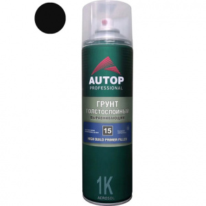 AUTOP №15 - Грунт толстослойный Черный (650мл) СПРЕЙ