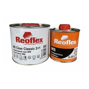 REOFLEX Лак 2К MS (2+1) Clear акрил. прозрачный+отв (0,5л+0,25л) 