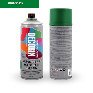 DECORIX Зеленый матовый СПРЕЙ 520мл (А35)