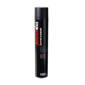 Антигравий MasterWax алкидно-уретановый аэрозоль 1л черный