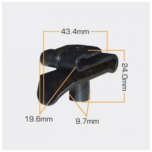 467KJ Клипса  пластм. крепежная  KJ-467 (50 шт. в уп.) ЦЕНА ЗА ШТ.