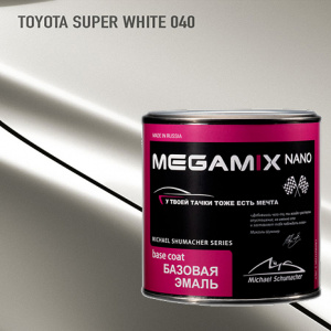 040 MEGA MIX Toyota Super White металлик (850 мл)