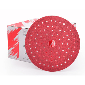 1200Р SMOOLAD 150мм Многодырочный Абразив на пластиковой основе (красный)