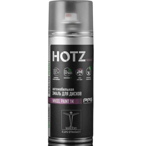 HOTZ Эмаль для дисков черная матовая, аэрозоль 520 мл
