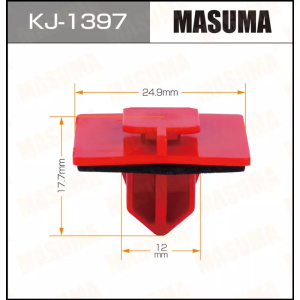 1397KJ Клипса  пластм. крепежная  KJ-1397 (50 шт. в уп.) ЦЕНА ЗА ШТ.