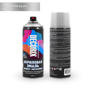 DECORIX Эффект металлик СЕРЕБРО 520мл (М03) 