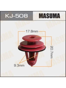 508KJ Клипса  пластм. крепежная  KJ-508 (50 шт. в уп.) ЦЕНА ЗА ШТ.