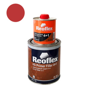 REOFLEX Грунт 2К (4+1) F06 акрил.+отв. (0.8л+0,2л) (красный)