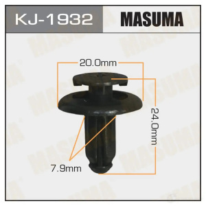 1932KJ Клипса  пластм. крепежная  KJ- 1932 (50 шт. в уп.) ЦЕНА ЗА ШТ.