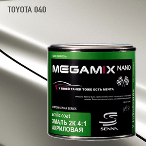 040 MEGA MIX АК-1331 акрил Белоснежный Toyota (840 мл)
