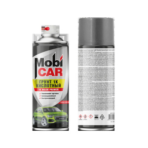 MobiCAR Грунт кислотный 1К жёлто-зелёный СПРЕЙ 520мл