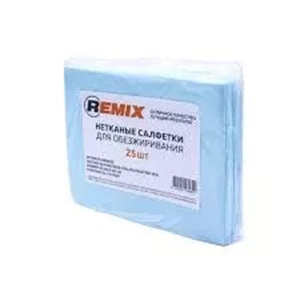 Remix Нетканые салфетки для обезжиривания высокой прочности СИНИЕ (32х40см) (уп. 25 шт)
