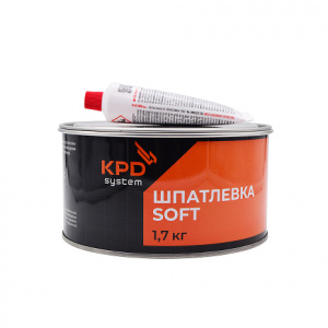 KPD SYSTEM Шпатлевка среднезернистая (мягкая, желтая) SOFT 1,7 кг