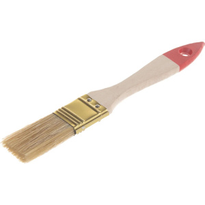 Кисть плоская ЗУБР "УНИВЕРСАЛ-ОПТИМА", светлая щетина,деревянная ручка, 25мм