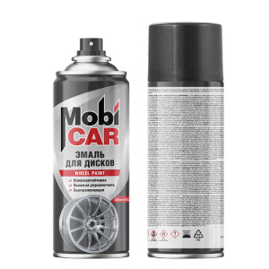 MobiCAR Эмаль для дисков СПРЕЙ 520 мл, Черный Матовый