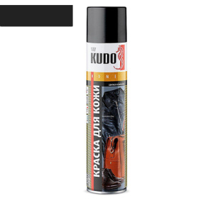 KUDO Краска для гладкой кожи (черная) 400мл