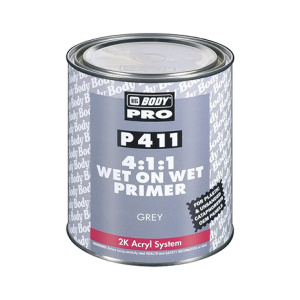 BODY P411 Грунт мокрый-по-мокрому 4+1 (1л) сер.+ отв. 729 (0,25л)