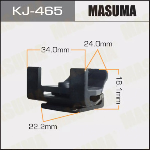 465KJ Клипса  пластм. крепежная  KJ-465 (защелкивается в нее KJ-2371) (50 шт. в уп.) ЦЕНА ЗА ШТ.