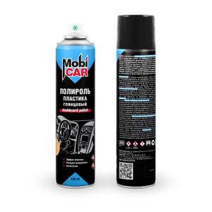 MobiCAR Полироль д/пластика "Новая машина" глянцевый СПРЕЙ 400мл 