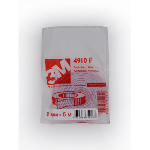 3M ПРОЗРАЧНАЯ лента 2-х сторонняя пенакрил.клеящая 0,8мм (08мм*5м)