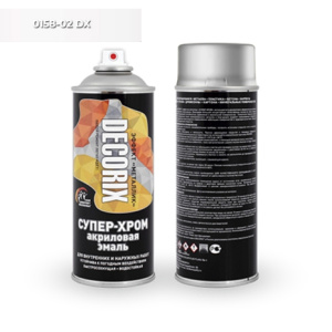 DECORIX Эффект Металлик СЕРЕБРО супер-хром 520мл