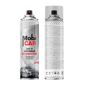 MobiCAR Лак акриловый бесцветный глянцевый СПРЕЙ 650мл