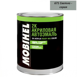 671 СВЕТЛО СЕРАЯ акрил 0,75л Mobihel Ж/Б
