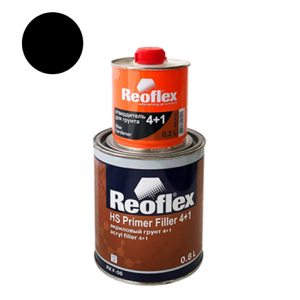 REOFLEX Грунт 2К (4+1) F06 акрил.+отв.(0.8л+0,2л) (черный)
