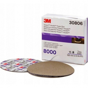 8000Р 3М Абразивный полировальный круг Hookit Trizact D=150мм 