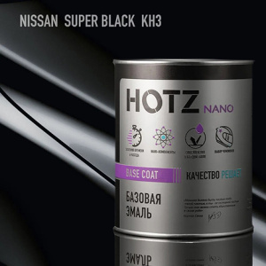 KH3 HOTZ Эмаль базовая Nissan Super Black (1000 мл)
