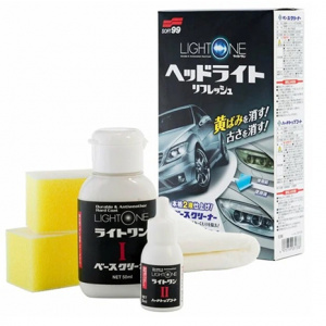 SOFT 99 Покрытие для фар и прозрачного пластика Light One, 50+8 мл