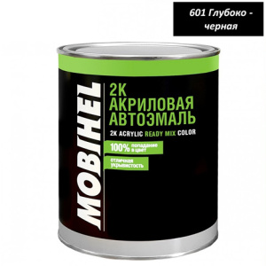 601 ГЛУБОКАЯ ЧЕРНАЯ акрил 0,75л. Mobihel Ж/Б