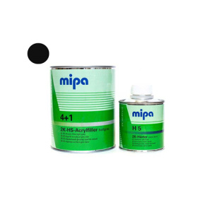 MIPA, Грунт 4+1 ЧЕРНЫЙ 1л + ОТВЕРДИТЕЛЬ H5, 250ml