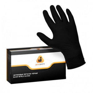JETAPRO Перчатки нитриловые малярные, черн. XL уп.100шт