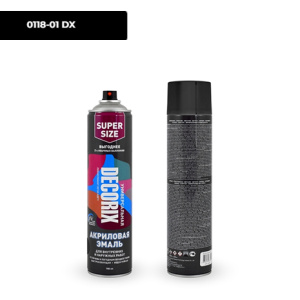 DECORIX Черный глянцевый СПРЕЙ 780мл