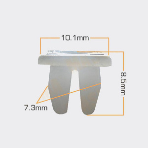 327KJ Клипса  пластм. крепежная  KJ-327 (50 шт. в уп.) ЦЕНА ЗА ШТ.