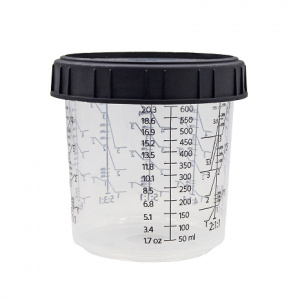 SMOOLAD Твердый стакан 650ml с мерными шкалами и гайкой